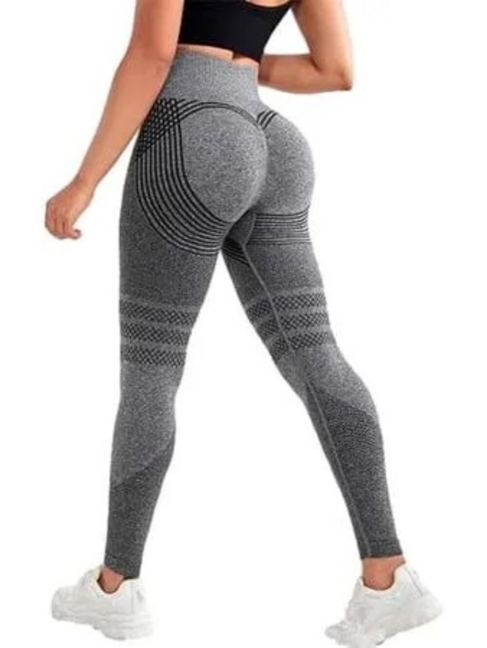 Ionix Labs Sculpt 3D Anti-Cellulite Black Seamless Leggings